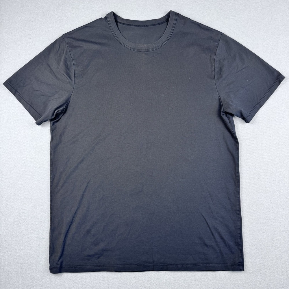 Lululemon Fundamental T-Shirt Men M Black Short Sleeve Athleisure Training